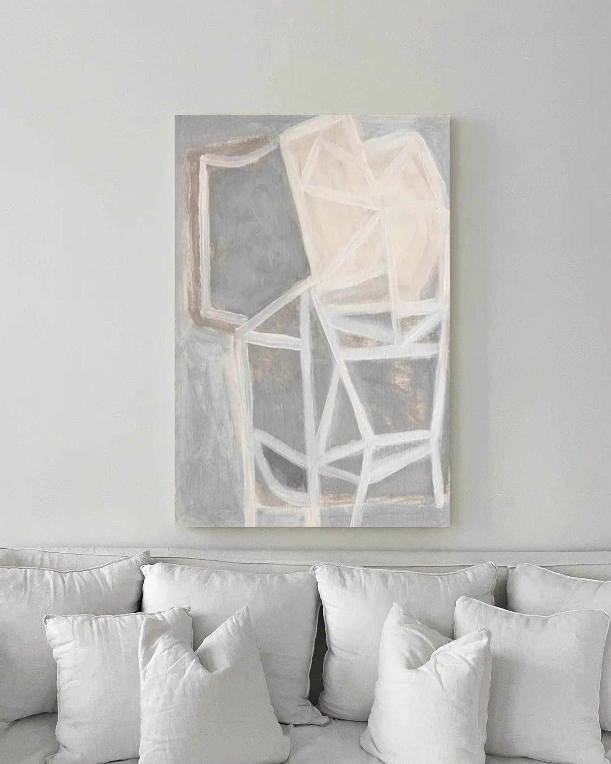 Minimalist Vertical Wall Art Vertical Minimal Canvas Art Vertical simplistic Painting Framed