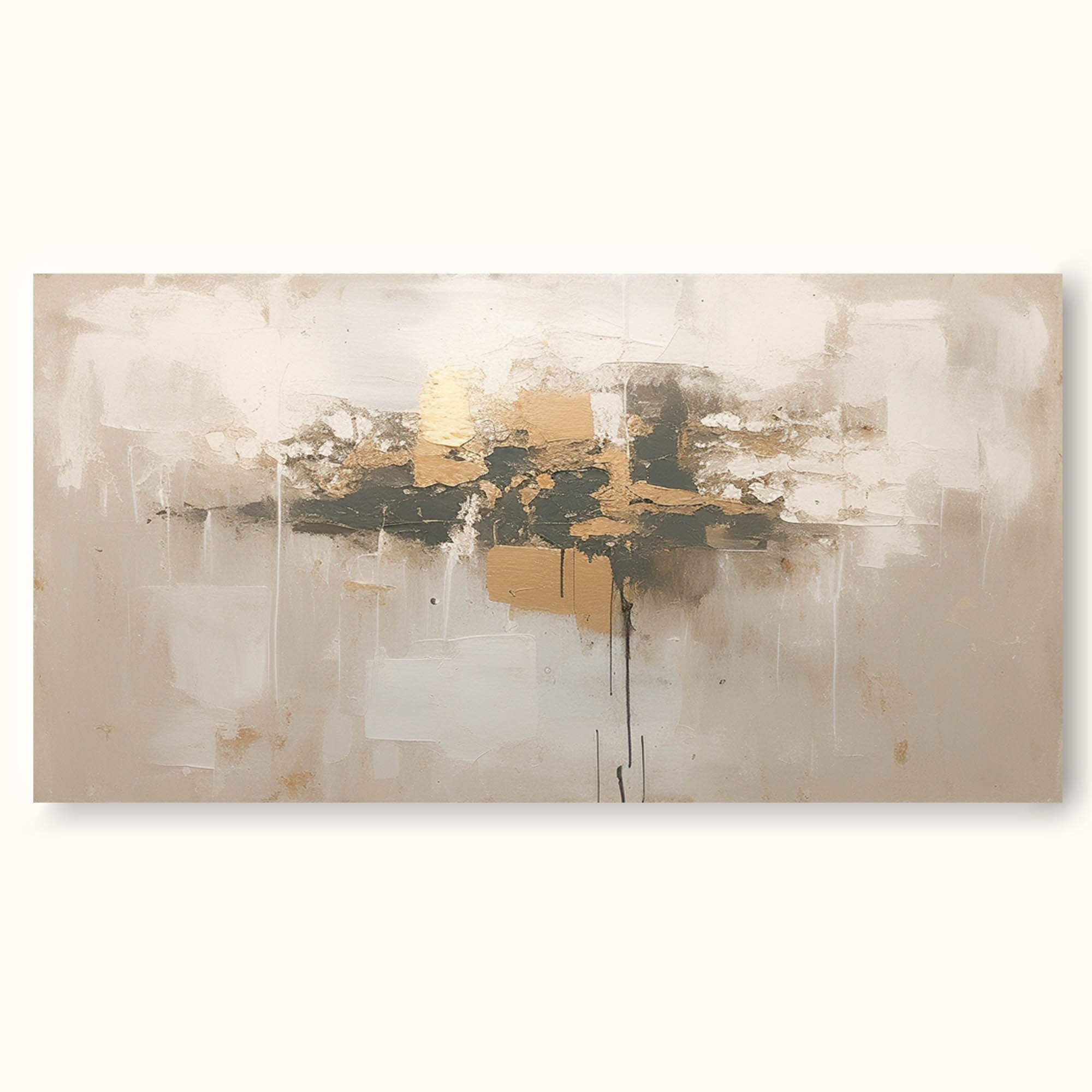 Large Beige Abstract Painting Minimalist Neutral Wall Art Modern Abstract Art Painting