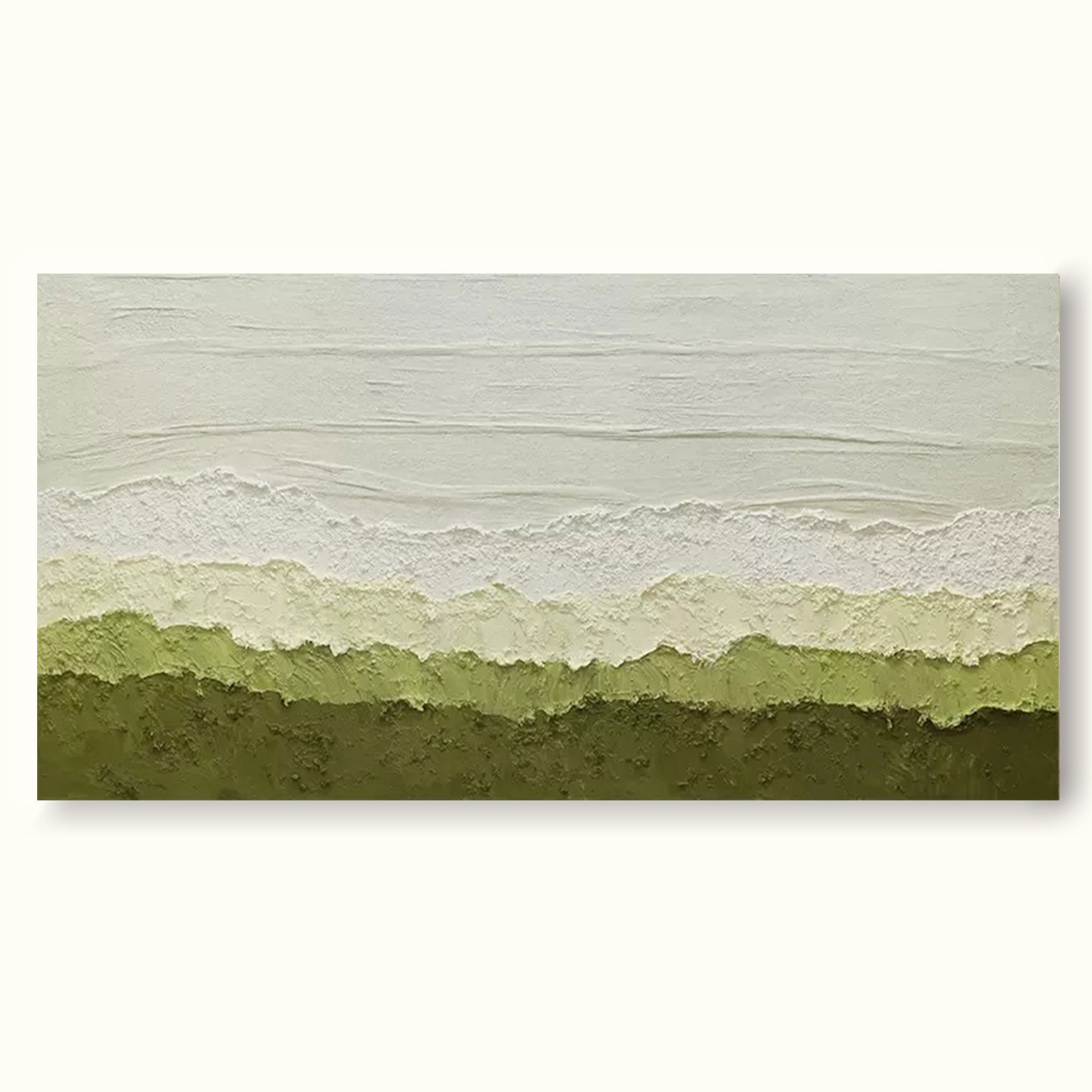 Textured Minimalist Abstract Landscape Painting Large Modern Minimalist Wall Art Framed