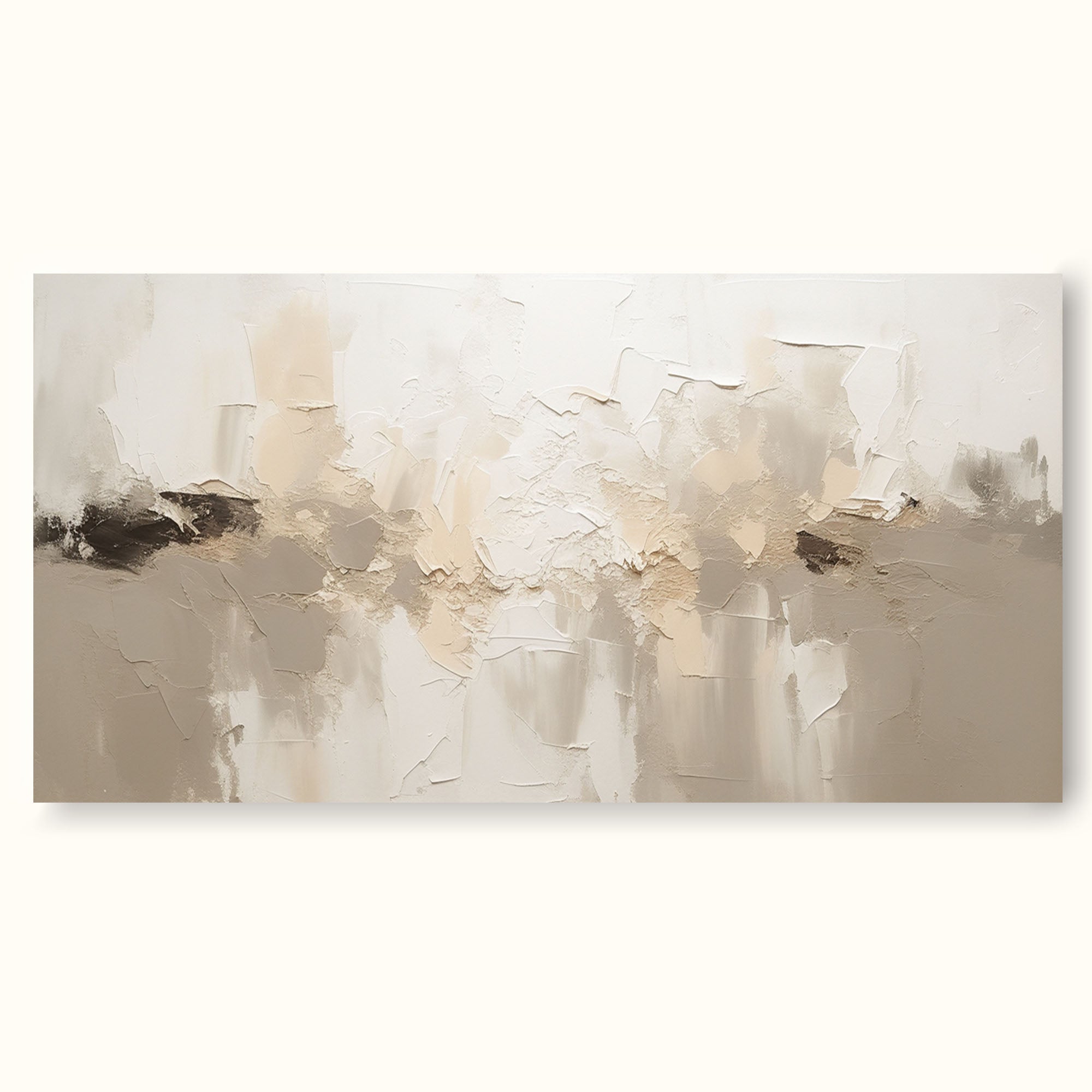 Large Beige Neutral Wall Art Minimalist Beige Abstract Art Original Textured Painting