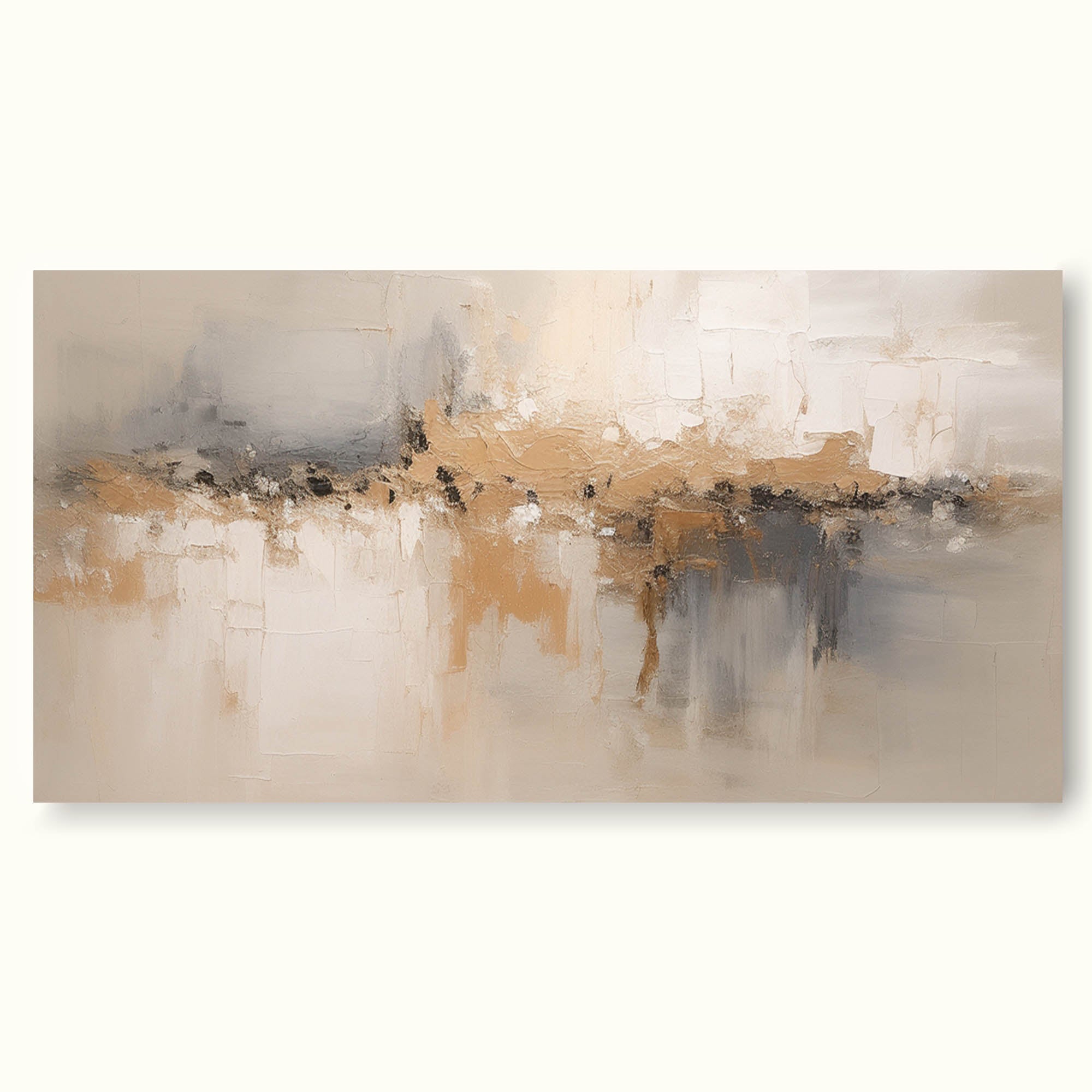 Minimalist Beige Abstract Wall Art Modern Beige Texture Painting Nordic Minimalist Painting