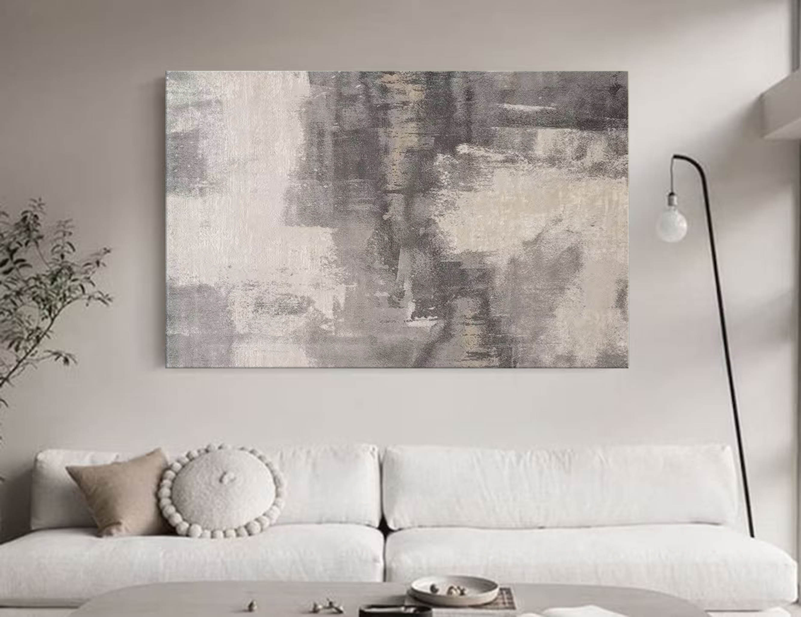 Minimalist Beige Abstract Canvas Wall Art Beige And Brown Abstract Textured Painting Beige Abstract Art