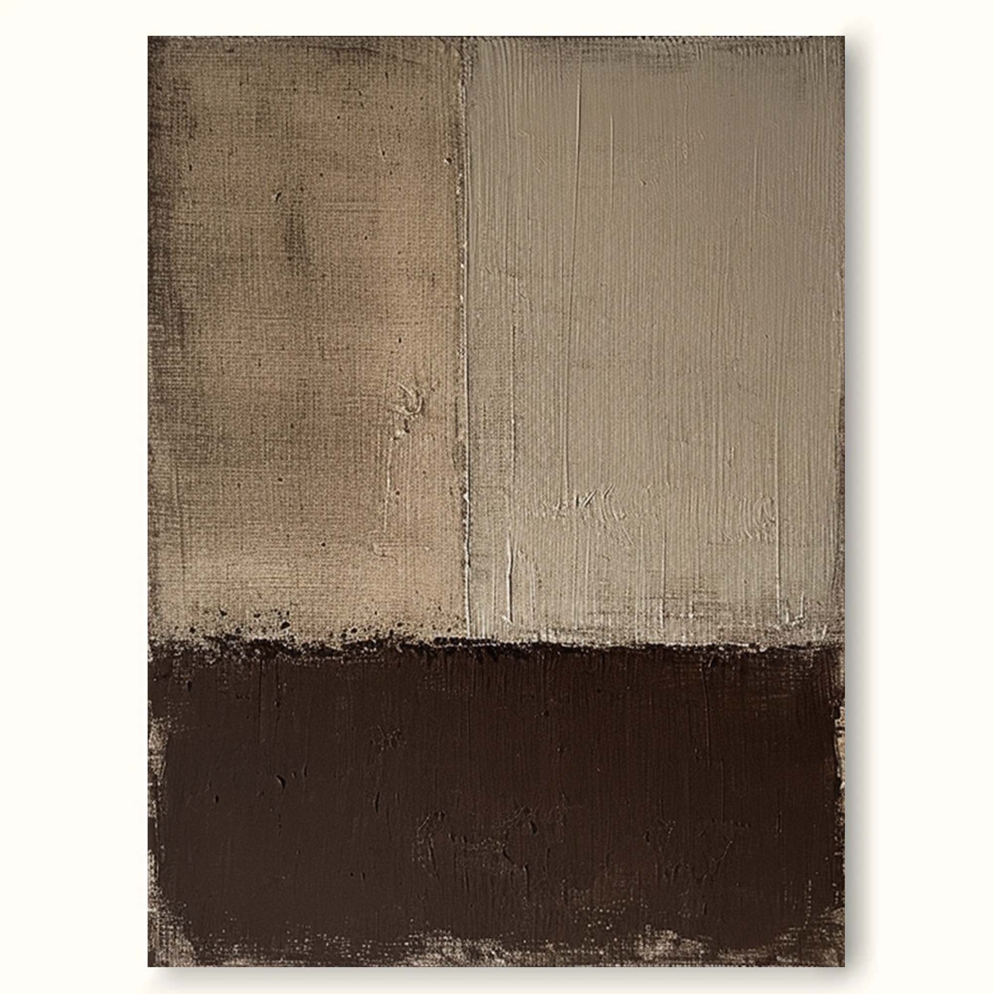 Beige Brown Minimalist Wall Art Beige Wabi Sabi Wall Art Brown Beige Texture Painting