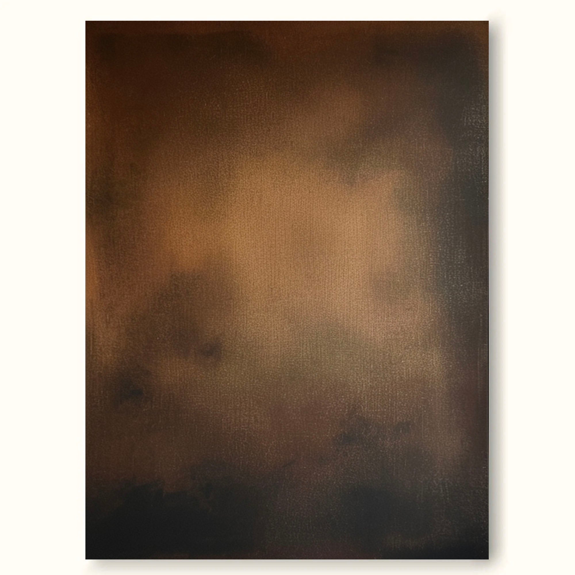 Large Brown And Black Minimalist Abstract Painting Original Black Brown Minimalist Wall Art