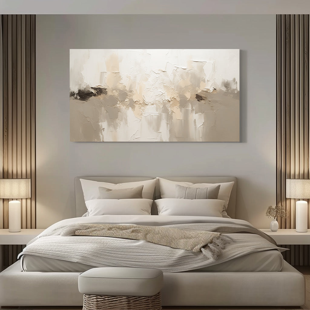 Large Beige Neutral Wall Art Minimalist Beige Abstract Art Original Textured Painting