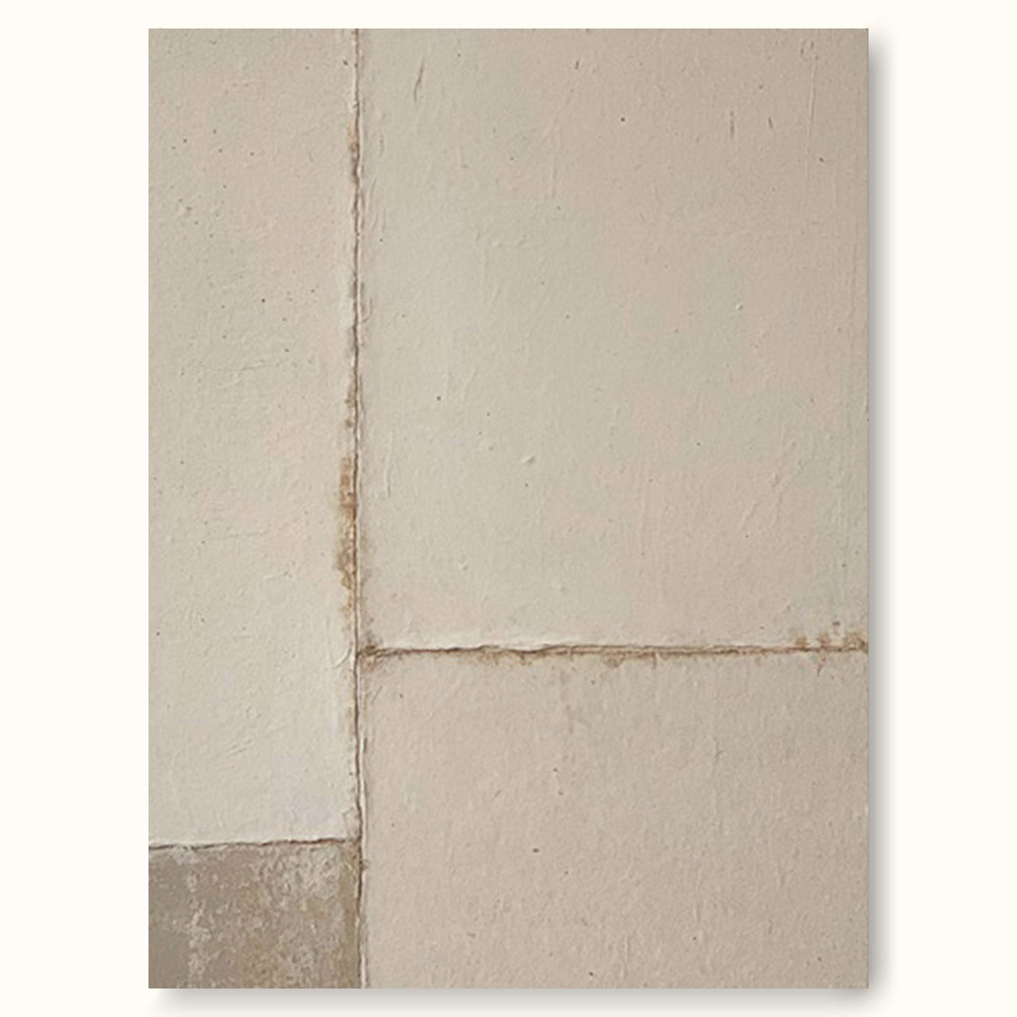 Large Pure Beige Minimalist Painting Neutral Beige Minimal Wall Art abstract Beige Painting