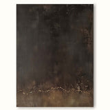 Minimalist Brown Texture Painting Large Brown Wall Art Brown Plaster Textured Wall Art