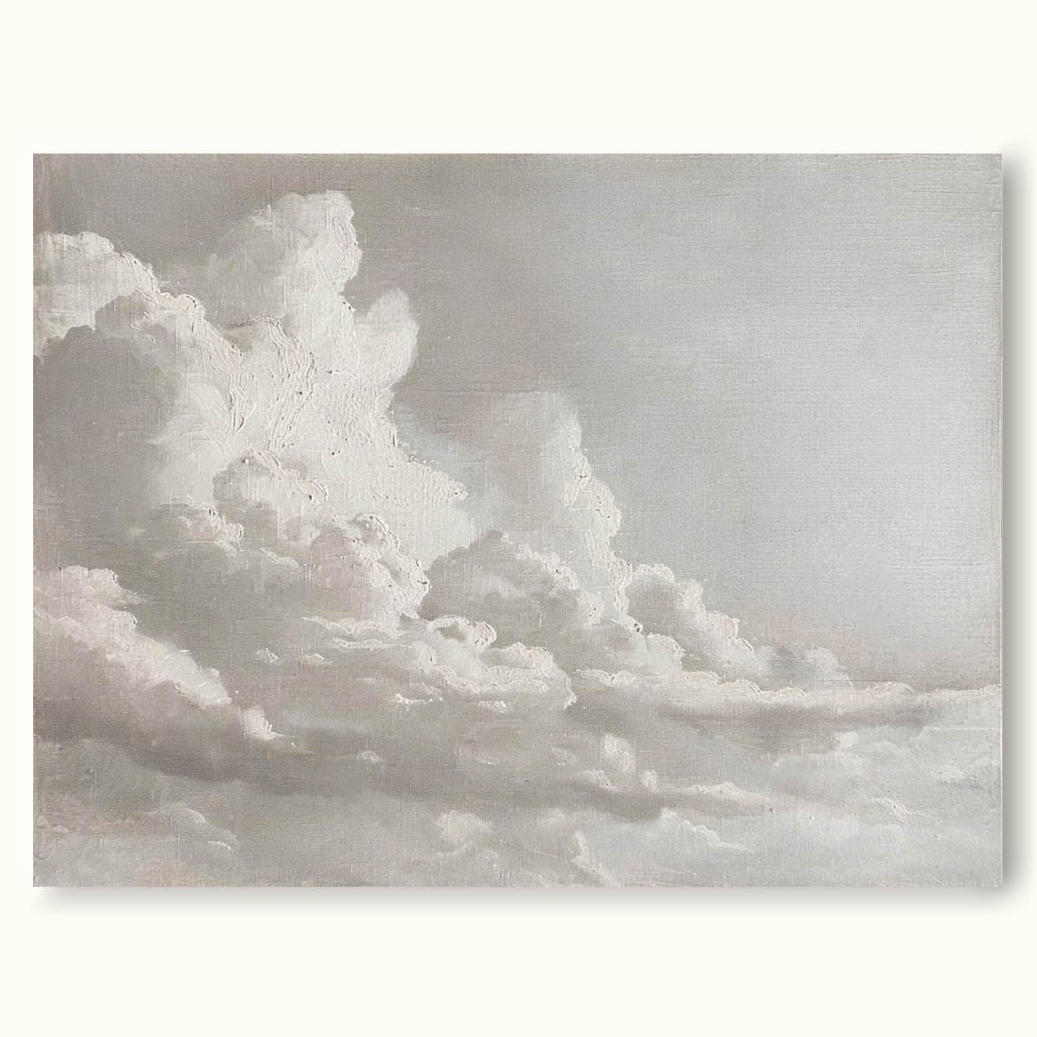 Vintage Cloud Landscape Painting Vintage Original Wood Framed Landscape Painting Original Vintage Acrylic Painting