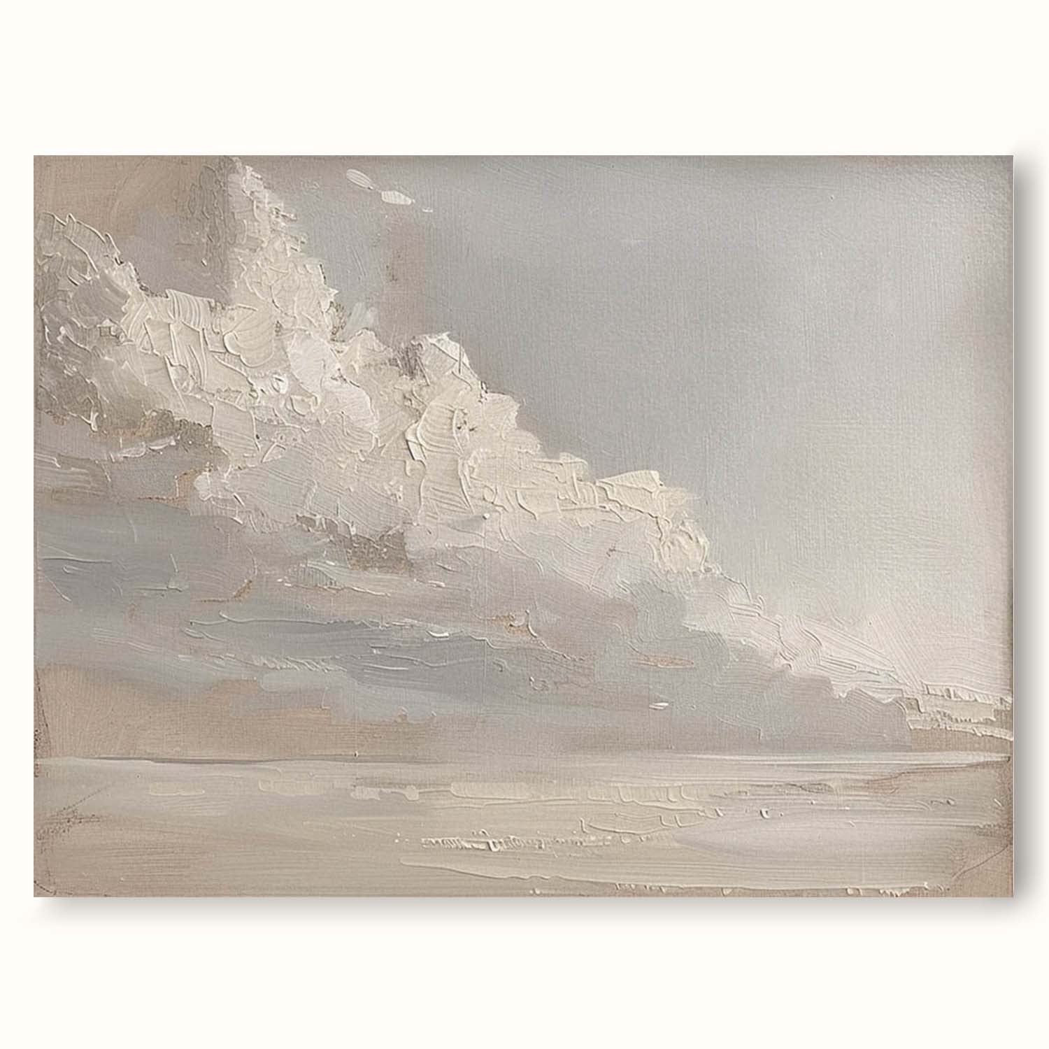 Serene Vintage Cloud Landscape Painting Original Vintage Landscape Oil Painting On Canvas Vintage Landscape Paintings Decor