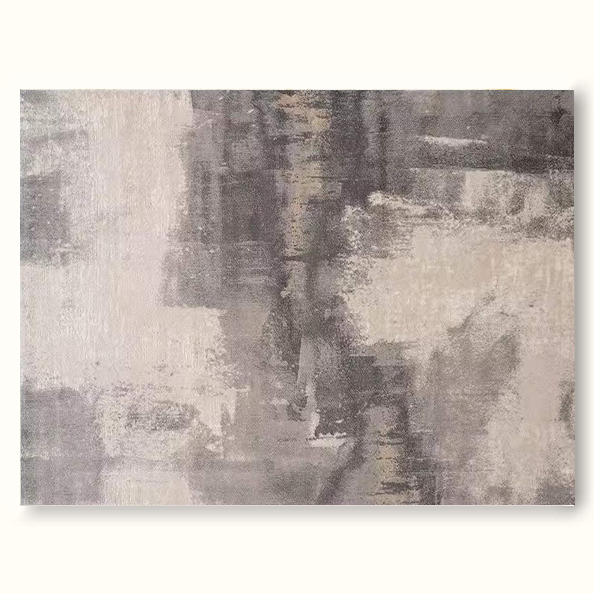 Minimalist Beige Abstract Canvas Wall Art Beige And Brown Abstract Textured Painting Beige Abstract Art