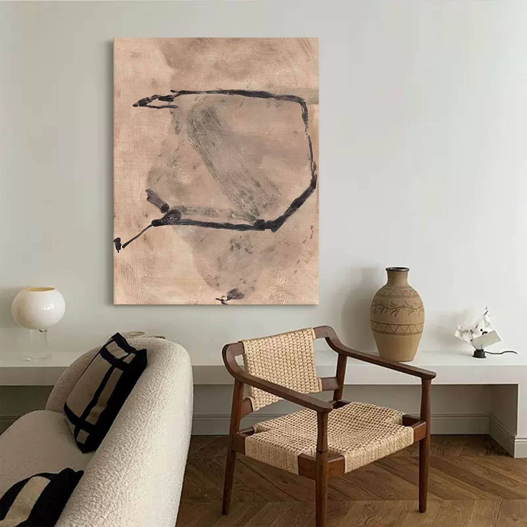 Black and Brown Abstract Painting Brown Abstract Art Brown Oil Painting