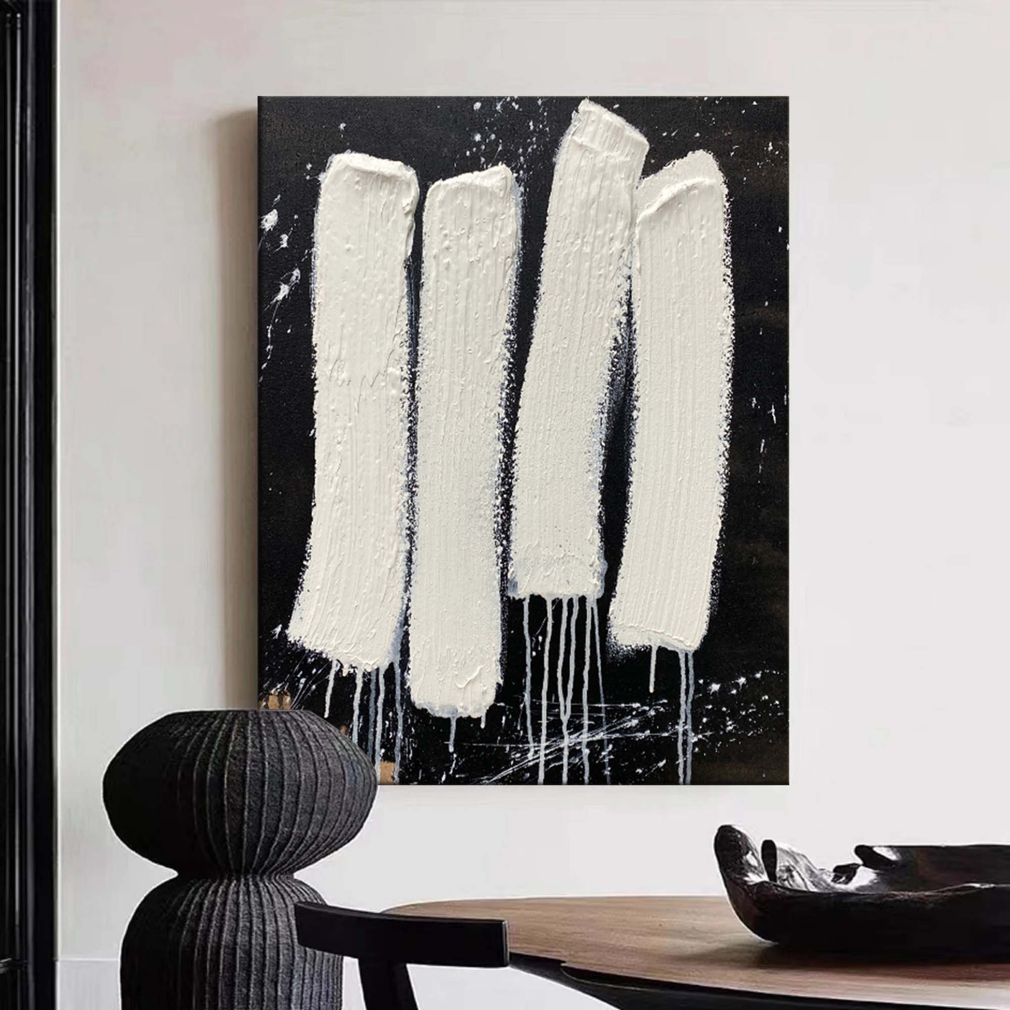 Black And White Textured Wall Art Black White Abstract Art Black And White Wall Art