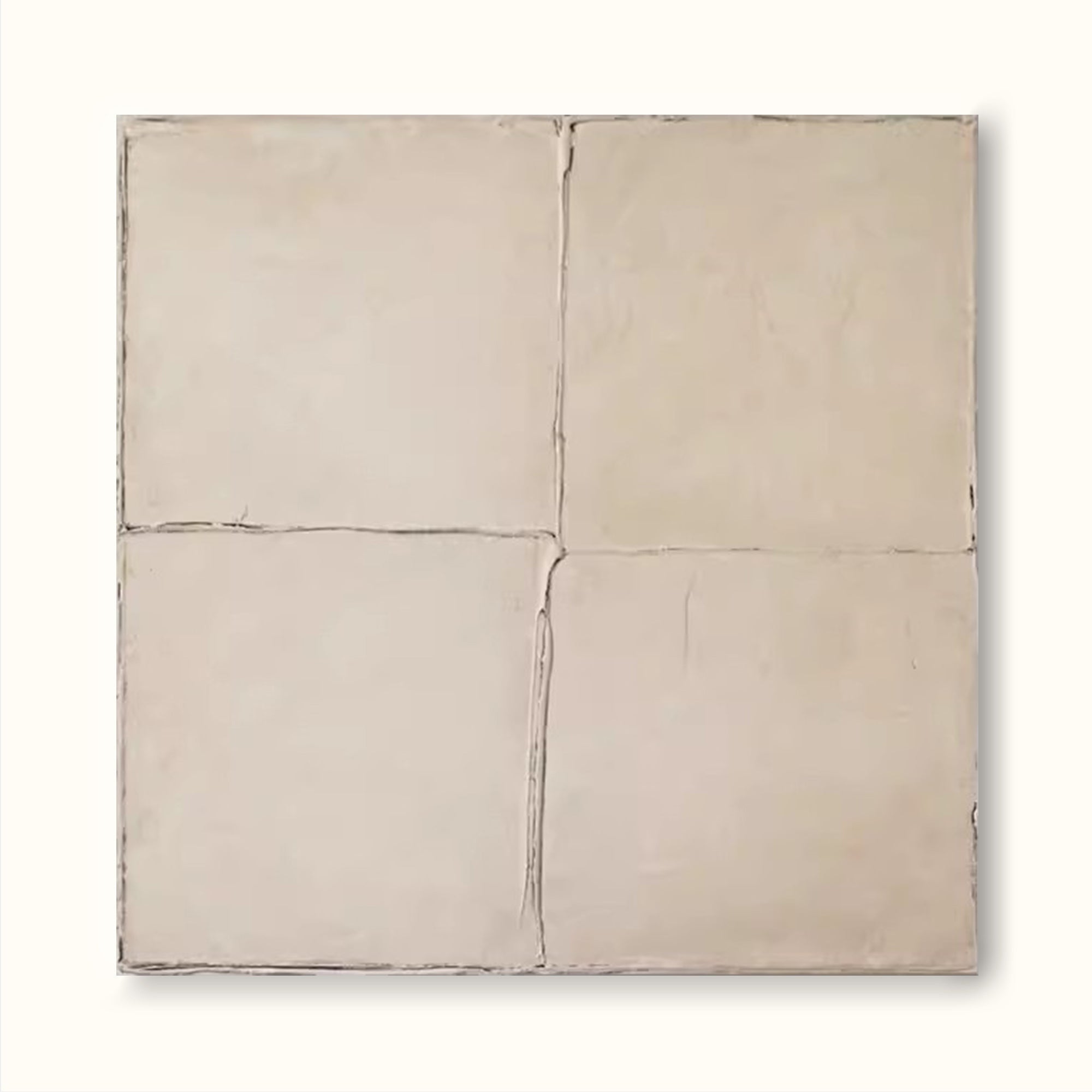 Large Neutral Beige Abstract Painting Neutral Pure Beige Wall Art Minimal Abstract Wall Art