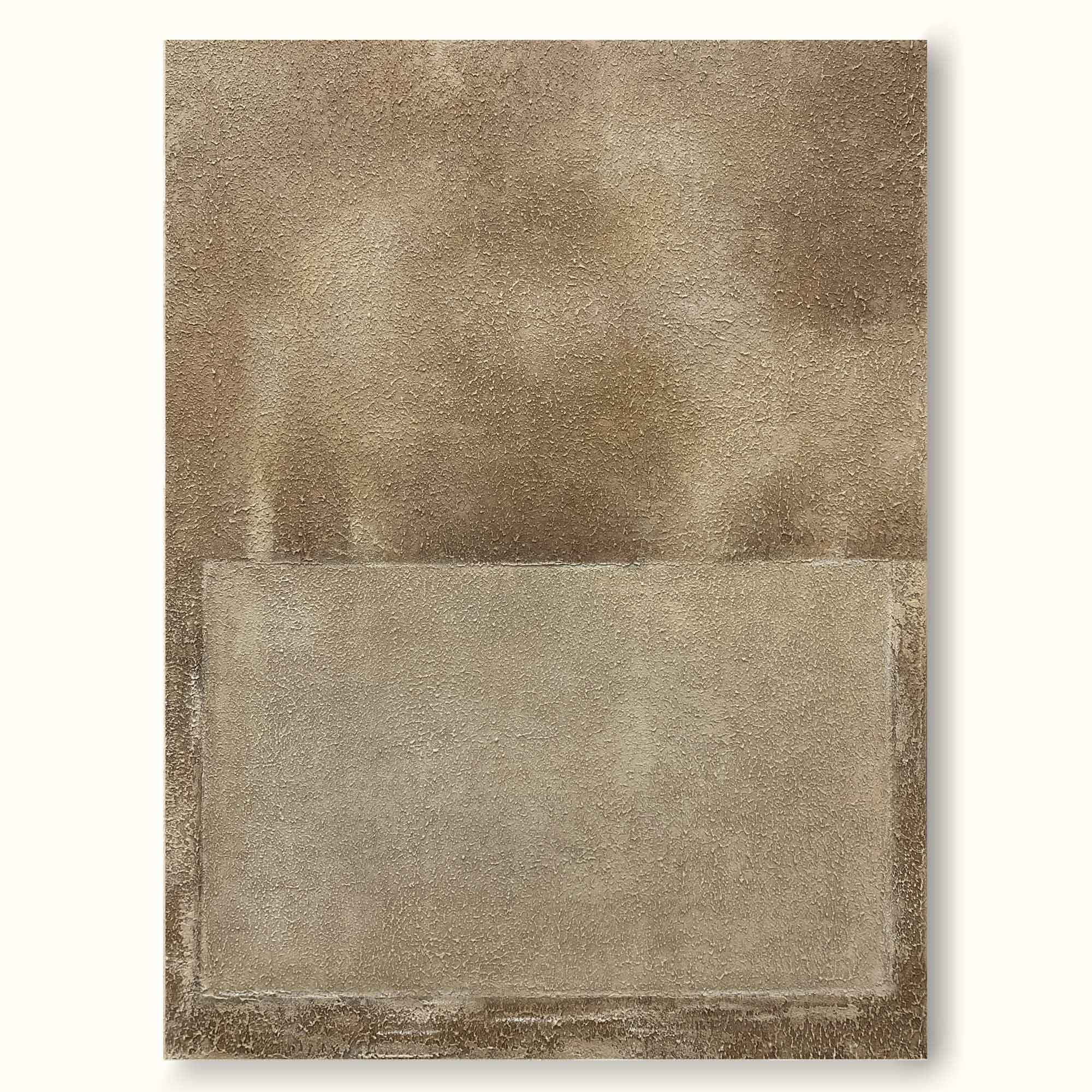 brown textured minimal art painting framed minimal art painting contemporary minimalist painting acrylic 