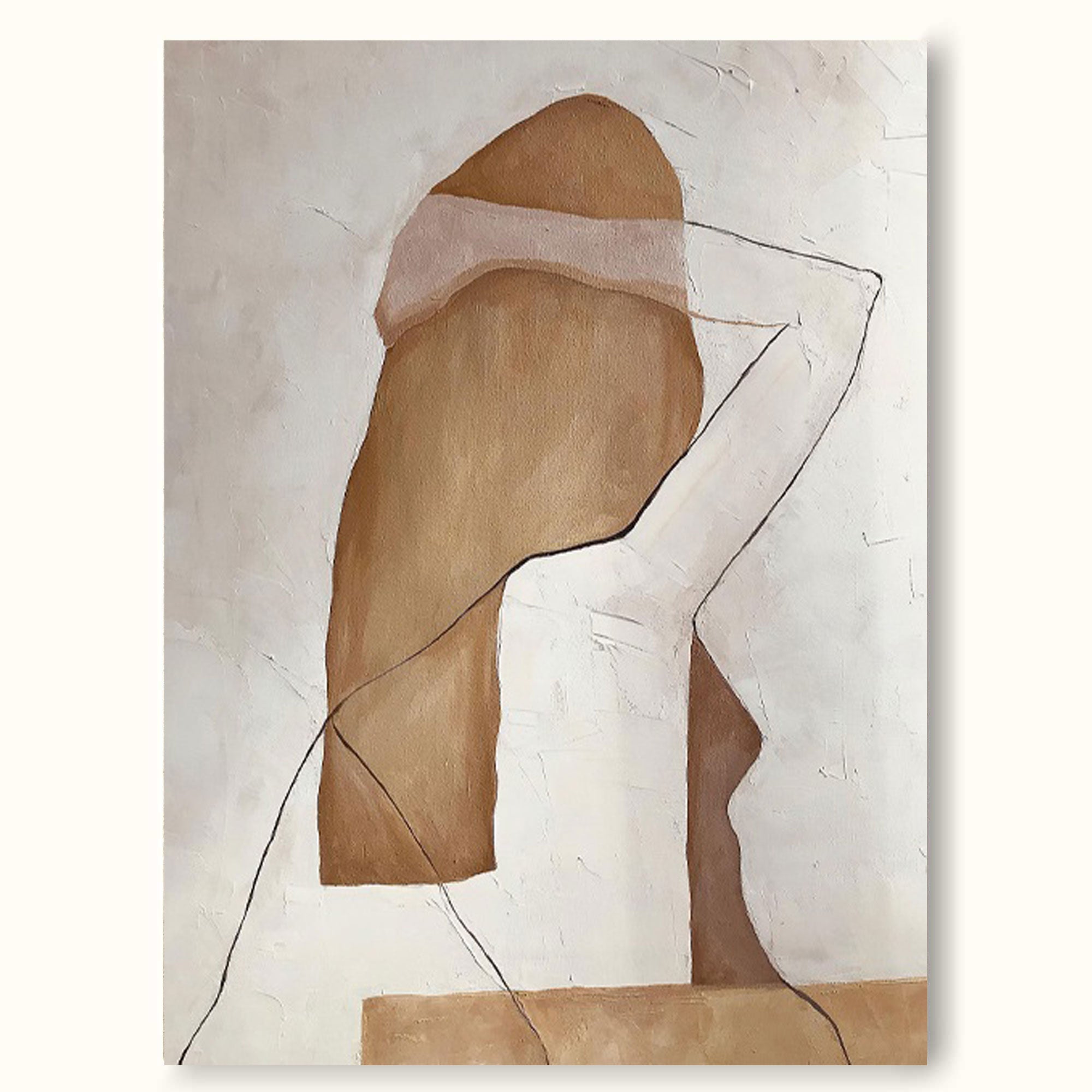 minimalist woman art minimalist female body art minimalist framed painting on canvas