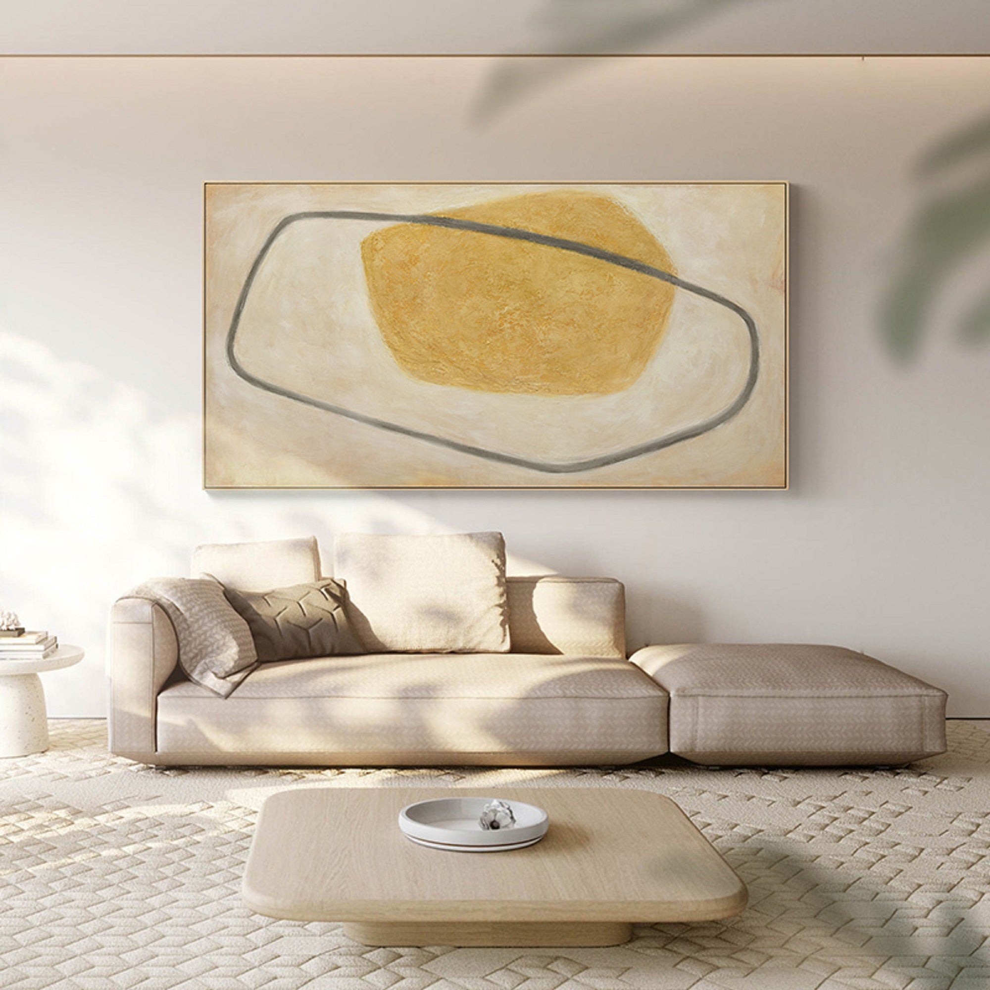 large beige and yellow minimalist art framed wall art minimalist minimalist wall art for bedroom